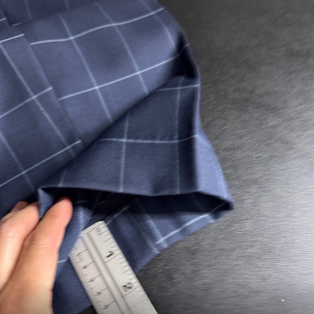 Valentino Navy Blue Checkered Suit - Picture 8 of 15